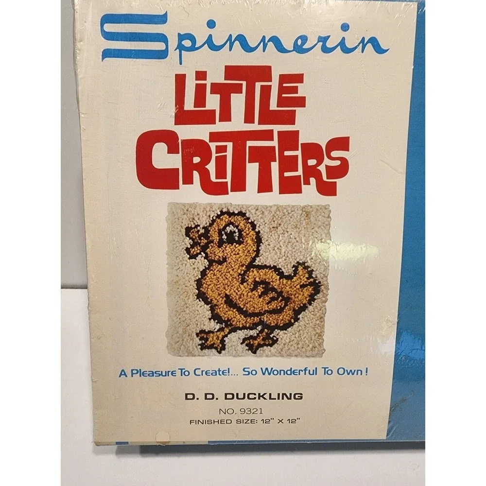 Vintage Spinnerin Latch Hook Rug Kit 9321 D. D. Duckling 12